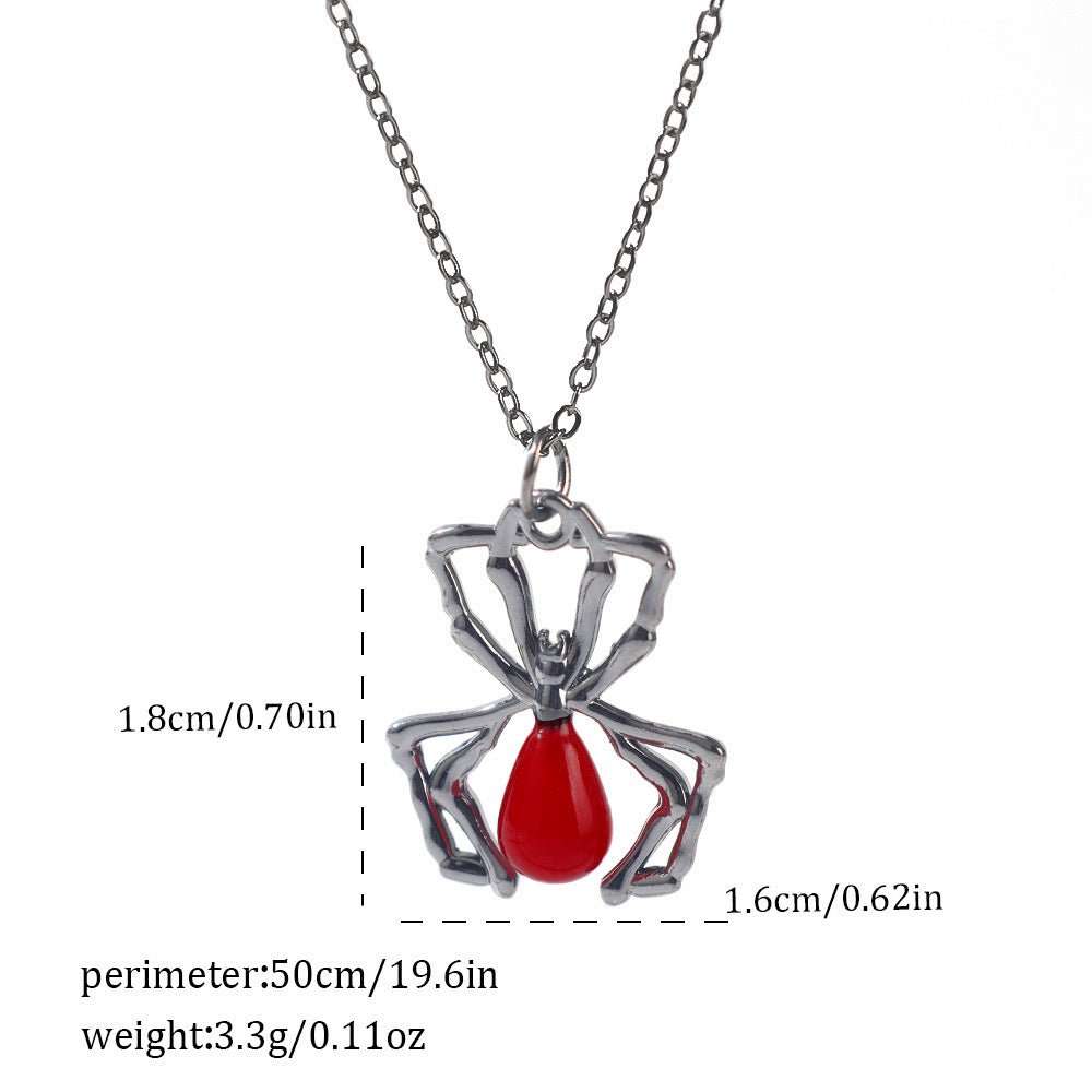 Gothic Spider, Bat, Cross, Skull, and Heart Pendant Necklaces - Trendy Radar