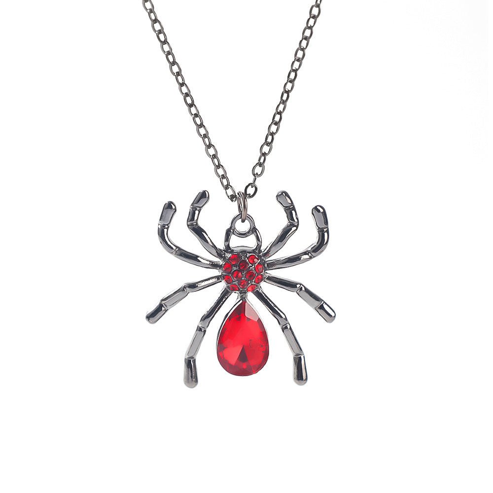 Gothic Spider, Bat, Cross, Skull, and Heart Pendant Necklaces - Trendy Radar