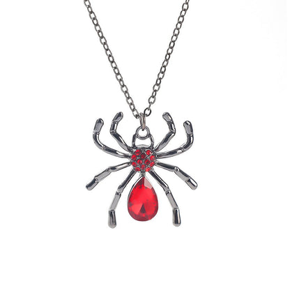 Gothic Spider, Bat, Cross, Skull, and Heart Pendant Necklaces - Trendy Radar
