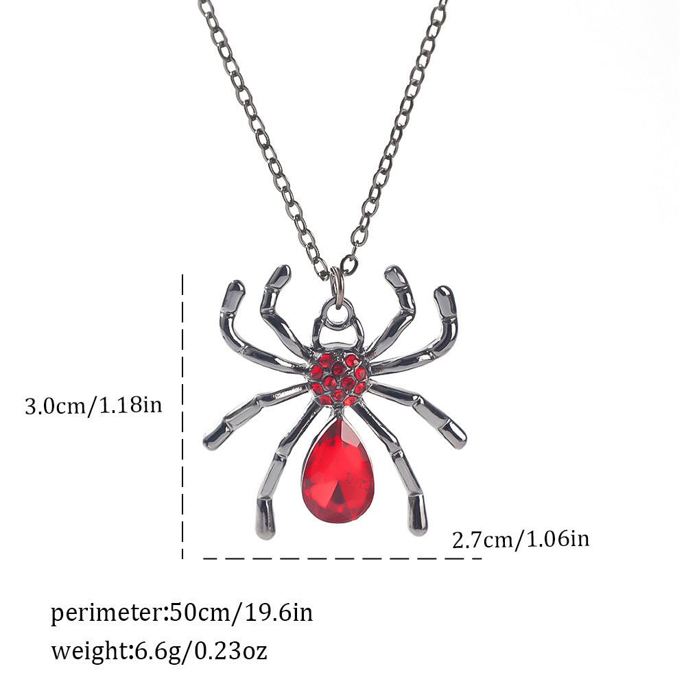 Gothic Spider, Bat, Cross, Skull, and Heart Pendant Necklaces - Trendy Radar