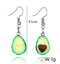 Handmade Avocado Halves Necklace & Earrings Set - Trendy Radar