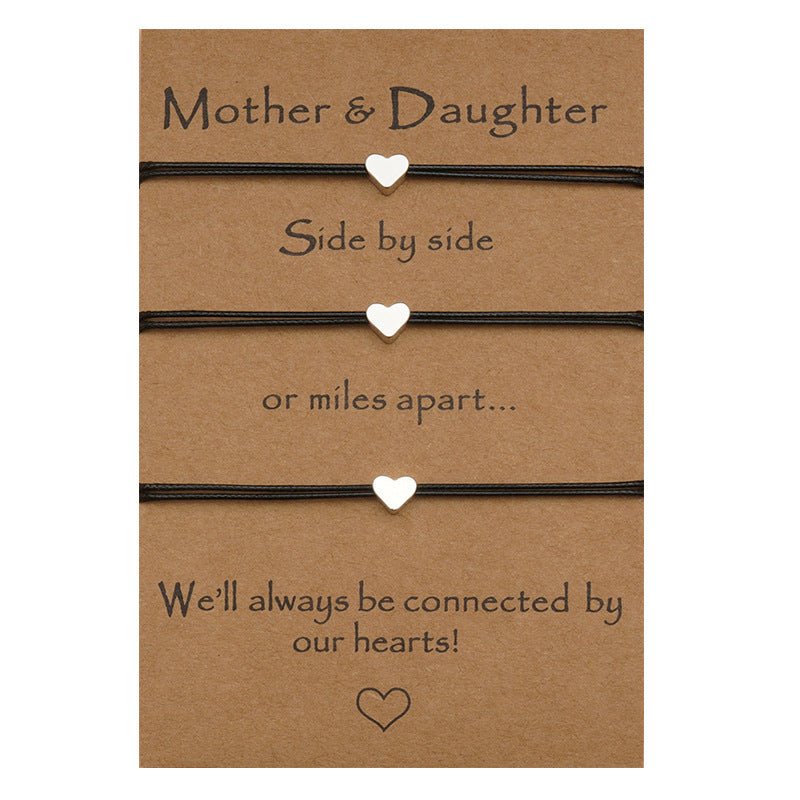 Heart-Shaped Adjustable Mother’s Day Bracelet - Trendy Radar
