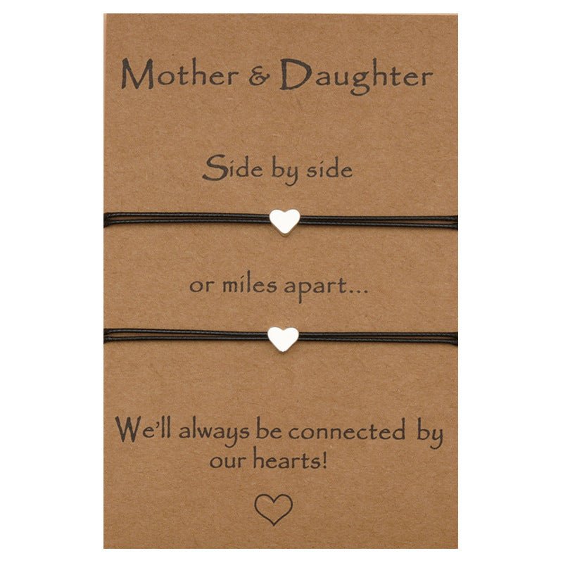 Heart-Shaped Adjustable Mother’s Day Bracelet - Trendy Radar