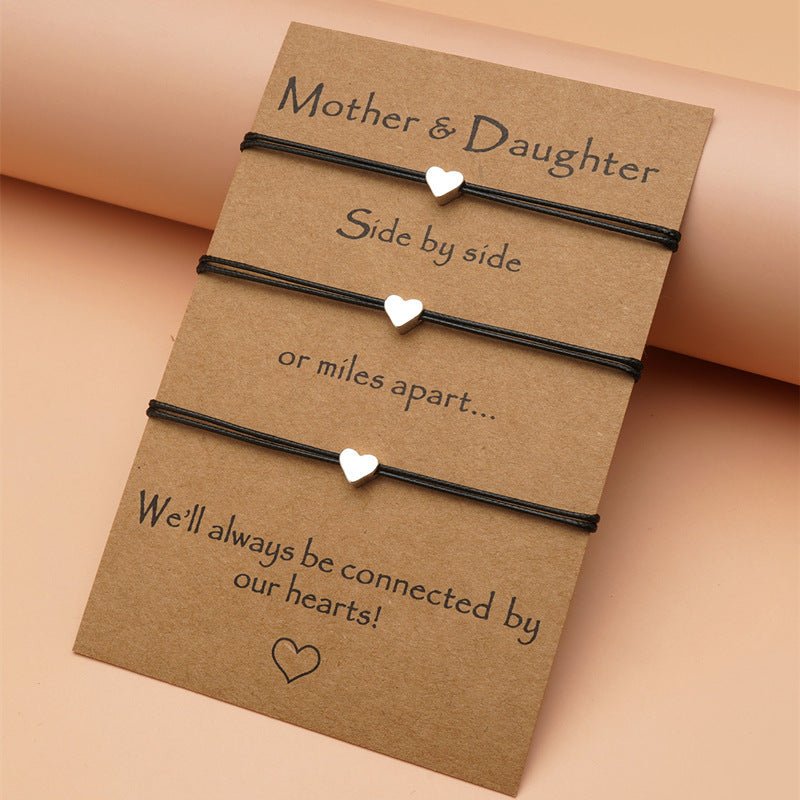Heart-Shaped Adjustable Mother’s Day Bracelet - Trendy Radar