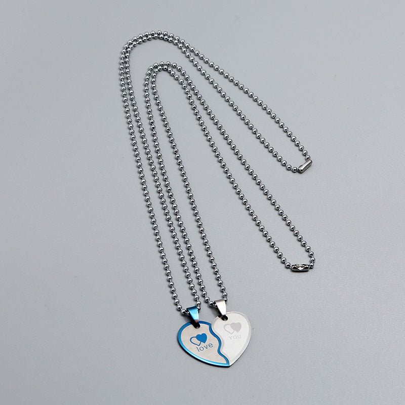 Heart - Shaped Friendship Couple Necklace – 2pcs - Trendy Radar
