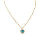 Heart - Shaped Full Diamond Zircon Love Necklace - Trendy Radar