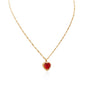 Heart - Shaped Rhinestone Collarbone Necklace - Trendy Radar