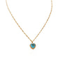 Heart - Shaped Rhinestone Collarbone Necklace - Trendy Radar