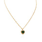 Heart - Shaped Rhinestone Collarbone Necklace - Trendy Radar