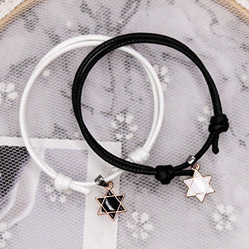 Hexagon Star Couple Bracelet - Trendy Radar