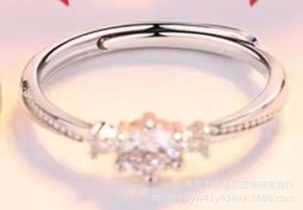 Him & Her Sterling Silver Couple Rings – Adjustable - Trendy Radar