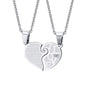 His & Hers Matching Heart Necklace Set – 2pcs - Trendy Radar