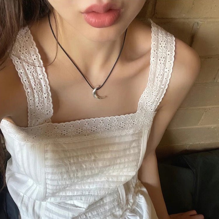 Ins Style Simple Moon Necklace - Trendy Radar