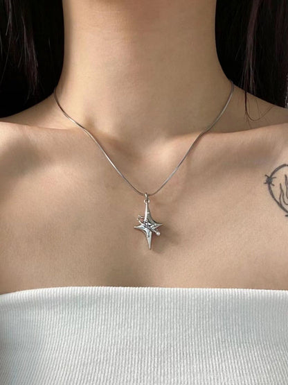 Ins Titanium Steel Star Chain Necklace - Trendy Radar
