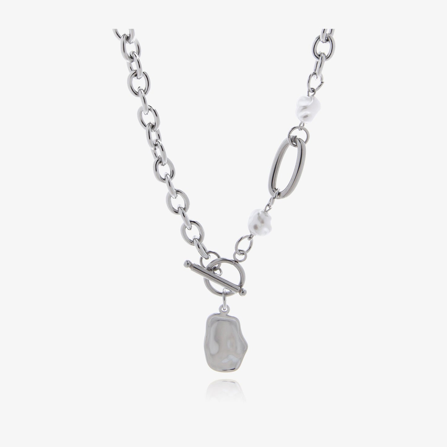 Irregular Geometric Spliced Necklace - Trendy Radar