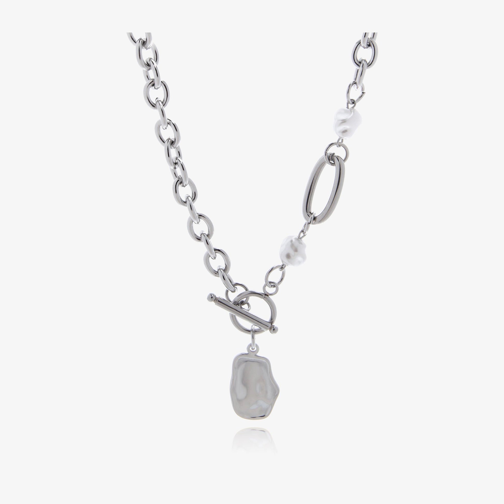 Irregular Geometric Spliced Necklace - Trendy Radar