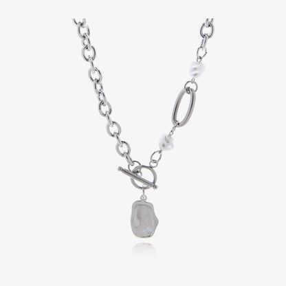 Irregular Geometric Spliced Necklace - Trendy Radar