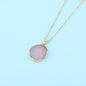 Irregular Resin Natural Stone - Look Pendant Necklace - Trendy Radar