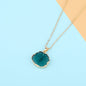 Irregular Resin Natural Stone - Look Pendant Necklace - Trendy Radar