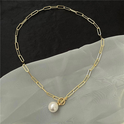 Light Luxury Baroque Pearl Necklace - Trendy Radar