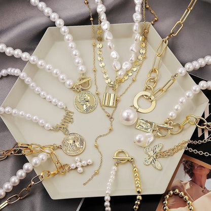 Light Luxury Baroque Pearl Necklace - Trendy Radar