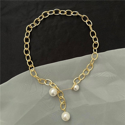 Light Luxury Baroque Pearl Necklace - Trendy Radar