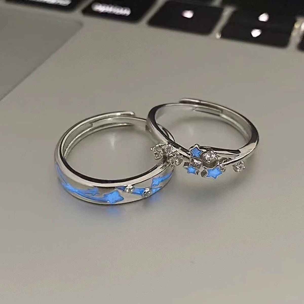 Luminous Couple Rings – Adjustable - Trendy Radar