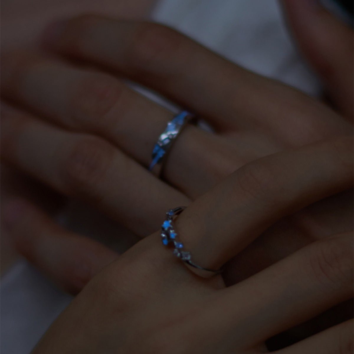 Luminous Couple Rings – Adjustable - Trendy Radar