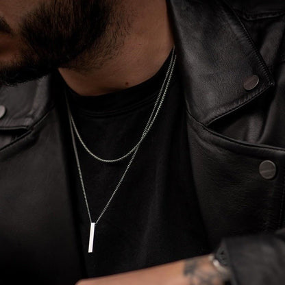 Men’s Layer Pillar Chain Necklace - Trendy Radar