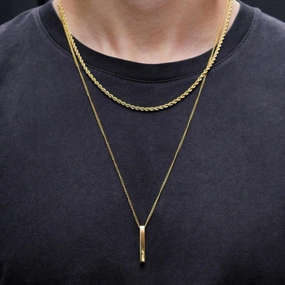 Men’s Layer Pillar Chain Necklace - Trendy Radar