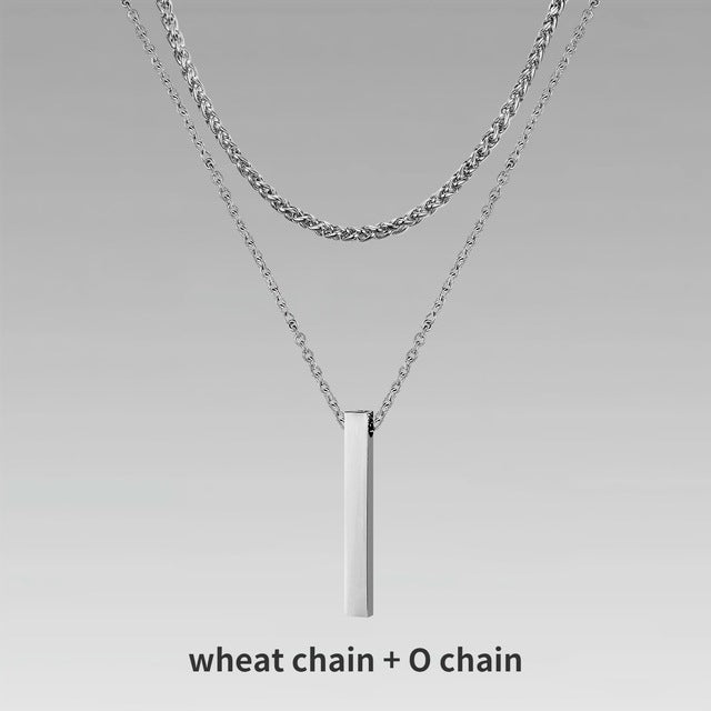 Men’s Layer Pillar Chain Necklace - Trendy Radar