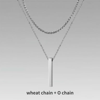 Men’s Layer Pillar Chain Necklace - Trendy Radar