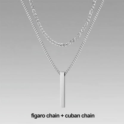 Men’s Layer Pillar Chain Necklace - Trendy Radar