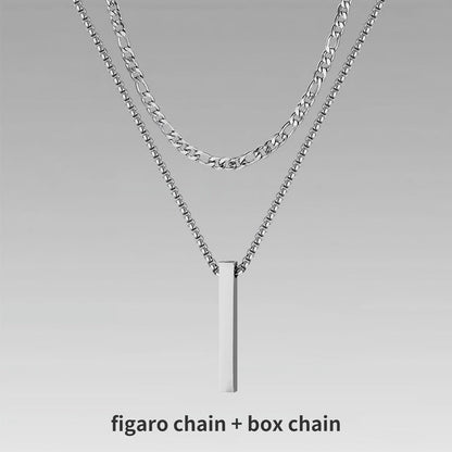 Men’s Layer Pillar Chain Necklace - Trendy Radar