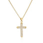 Micro - Inlaid Turquoise Cross Necklace - Trendy Radar