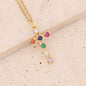 Micro Inlaid Zircon Cross Necklace - Trendy Radar