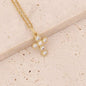 Micro Inlaid Zircon Cross Necklace - Trendy Radar