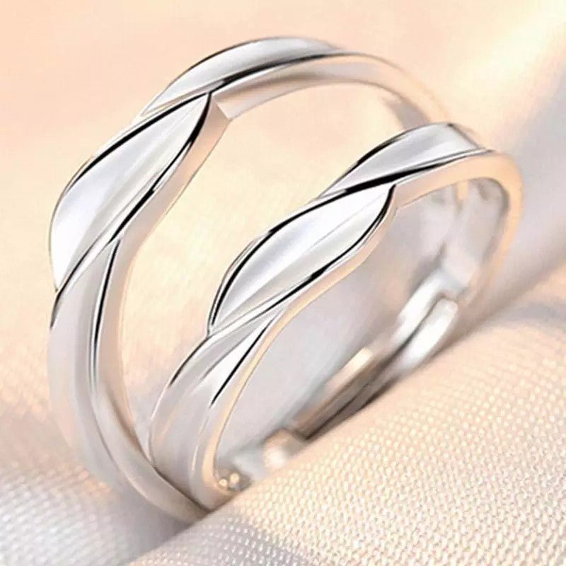 Minimalist Couple Zircon Diamond Crown Ring - Trendy Radar