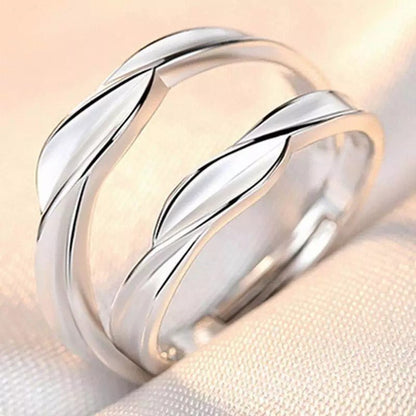 Minimalist Couple Zircon Diamond Crown Ring - Trendy Radar
