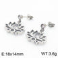 Minimalist Stainless Steel Zircon Lotus Jewellery Set - Trendy Radar