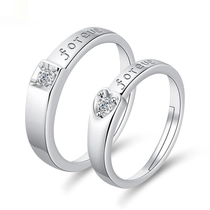 Moissanite Engagement Couple Rings - Trendy Radar
