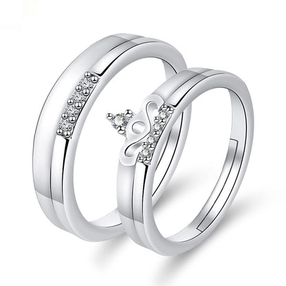 Moissanite Engagement Couple Rings - Trendy Radar