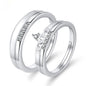 Moissanite Engagement Couple Rings - Trendy Radar