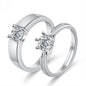 Moissanite Engagement Couple Rings - Trendy Radar