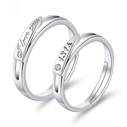 Moissanite Engagement Couple Rings - Trendy Radar
