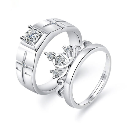 Moissanite Engagement Couple Rings - Trendy Radar