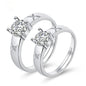 Moissanite Engagement Couple Rings - Trendy Radar