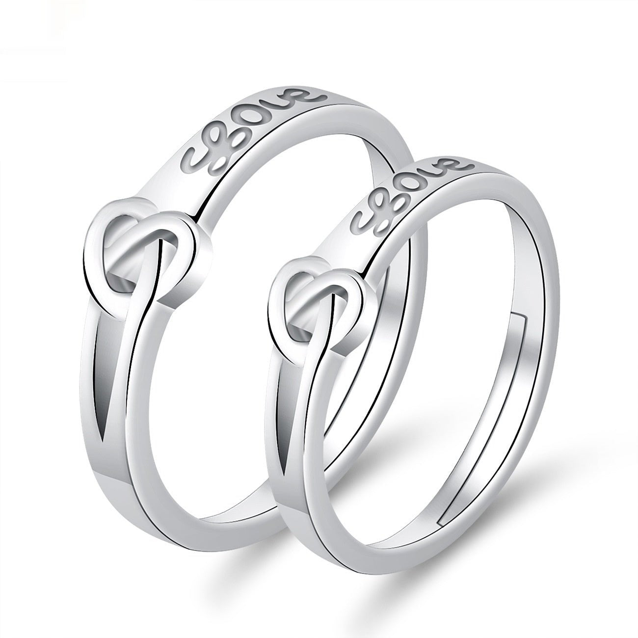 Moissanite Engagement Couple Rings - Trendy Radar