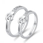 Moissanite Engagement Couple Rings - Trendy Radar