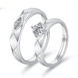 Moissanite Engagement Couple Rings - Trendy Radar